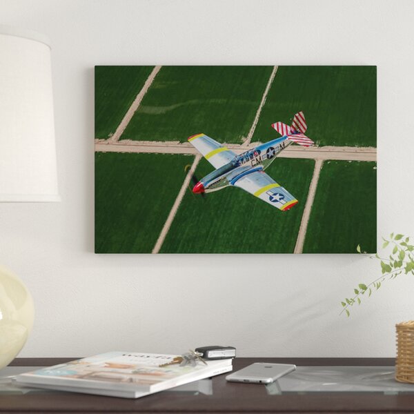 TP-51C Mustang In Flight Over Arizona by Scott Germain Gallery-Wrapped  Canvas Giclée